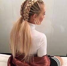 Check out the coolest braided hairstyles on pinterest! Pinterest Evaballoo Hair Styles New Braided Hairstyles Medium Hair Styles