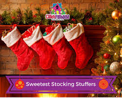 Keepsake stockings for the kids, bulk packs of mini stockings for holiday giveaways, and cute favors and toys to stuff in the stockings you buy. Candy Is The Sweetest Chistmas Stocking Stuffer