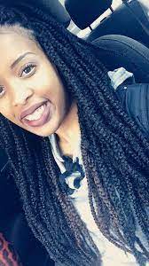 Crochet hairstyles are created simply by latching hair extensions onto a cornrow braid. Box Braids With Marley Hair Marley Hair Box Braids Hairstyles Natural Hair Styles