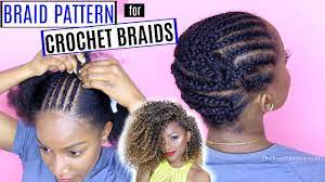 Braid your hair as you normally would, overlapping sections and making sure your hair scarf remains with the hair you originally pinned it to. How To Braid Your Hair For Crochet Braids Detailed Braid Pattern Series Youtube