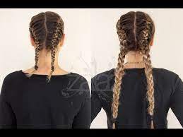 After you've mastered the french braid, try out these three. How To Double French Braids Using Hair Extensions Zala Hair Youtube