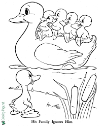 In this post you will find duck coloring pages, but if you want search more The Ugly Duckling Coloring Pages Fairy Tales