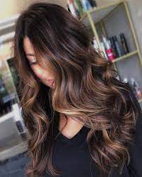 Hair with highlights, lowlights, or babylights is really elegant. Trendy Ideas For Hair Color Brown Highlighted Hairstyles For Black Hair Brown Hair Eye Color Hair Color Ideas