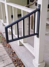 It was still quite the challenge to get all of the seven balusters lined up with the bottom connectors on the bottom rail with only two hands, but i somehow. Wrought Iron Metal 1 2 Step Handrail Custom Made Home Decor Black Safety Rail Outdoor Stair Railing Wrought Iron Handrail Handrail