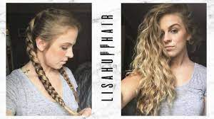 The reason why i say this is because the braided hair takes longer to dry, so the earlier the better really! No Heat Hairstyle Overnight Dutch Braids For Big Waves Lisa Huff Hair Youtube