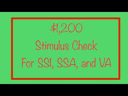 1 200 Stimulus Check For Ssi Social Security And Va Recipients Saturday April 25th Update Youtube Social Security Ssi April 25