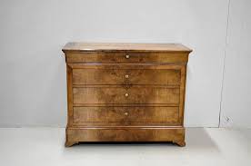 Porte à panneaux pointes de diamant. Commode Louis Philippe Xixeme Antiquites Lecomte
