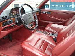 W126 Red Interior Mercedes Interior Mercedes Benz Benz