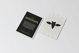 A6 Flyer Postcard Mock Up Postcard Mockup Postcard Template Free Business Card Mock Up
