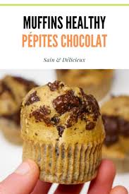 Muffins Healthy Aux Pepites De Chocolat Recette Chocolat Sain Recette Muffin Recettes De Muffins Saines