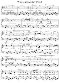 What A Wonderful World Sheet Music For Piano Download Free In Pdf Or Midi Guitar Sheet Music Violin Sheet Music Clarinet Sheet Music
