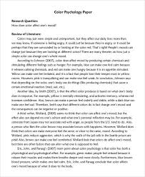 Psychology Research Paper Sample Psychology Research Research Paper Psychology