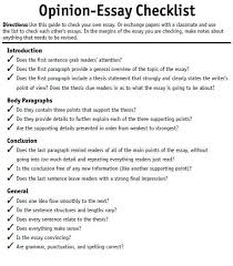 Opinion Essay Checklist Jpg 510 581 Pixels Opinion Essay Opinion Essay Topics Opinion Writing Checklist