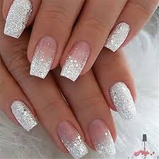 Looking for the perfect winter manicure? More Than 150 More Fashionable Nail Design Ideas You Deserve Page 8 Of 151 Inspiration Diary Ombre Nails Glitter Tapered Square Nails Silver Glitter Nails