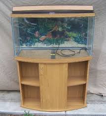 46 Gallon Bow Front Fish Aquarium With Stand Bow Front Aquarium Aquarium Fish Aquarium