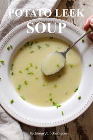 Potato Leek Soup The Hungry Bluebird Recipe Leek Soup Potato Leek Soup Recipes