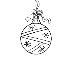 Bola De Navidad Colorear