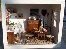 La Cuisine De Grand Mere Mooghis Cath Vitrines Miniatures Dolls House Interiors Miniature Kitchen Room Box Miniatures