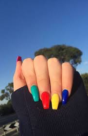Fun easy nails colors, pretty nails, nail color trends for short nails, colorful nail designs. 20 Cute Summer Nail Designs For 2021 The Trend Spotter