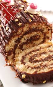 Recette Buche Au Nutella Et A La Mousse D Orange 750g Recette Buche Au Nutella Gateaux De Fin D Annee Gateau Sans Cuisson