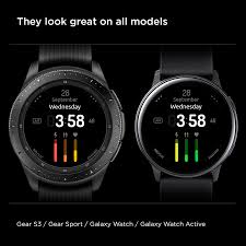 Galaxy Watch Face Kd26 Simple With Apps Android Watch Faces Galaxy Android Watch