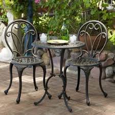 Best Selling Home Decor 3 Piece Mesh Seat Aluminum Patio Bistro Set Outdoor Bistro Set Iron Patio Furniture Outdoor Patio Furniture Sets
