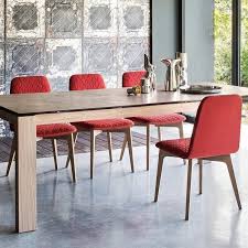 Calligaris Sami Chairs Wooden Dining Room Fabric Sami Ultra Modern Solid Wood Dining Table Dining Table Wood Dining Table