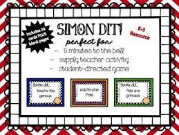 Simon Dit Simon Says En Francais French Immersion Teaching French French Activities