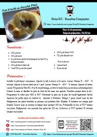 Brice Rc Pains Brioches Fourres Chocolat Pitch Au Companion Recette Compagnion Recette Recette Cuisine Companion