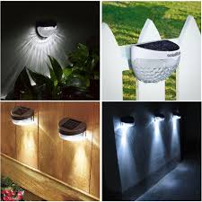 Solar Powered Fence Lights Wall Door Step Smd Led Light Outdoor Garden Lighting Ebay Outdoor Garden Lighting Solar Wall Lights Solar Powered Lights
