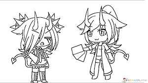 The mobile game gacha life, created by lunime, has a very bizarre fanbase: Gacha Life Coloring Pages Unique Collection Print For Free