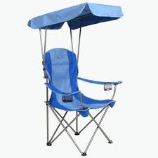 Kamp Rite Outdoor Camping Beach Patio Sports Folding Chair W Shade Canopy Blue Target Beach Patio Patio Chairs Portable Camping Chair