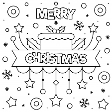 Merry Christmas Para Colorear