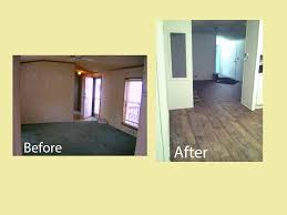 Dana S Mobile Home Before Living Room After Purchase After New Flooring Throughout Home Wa Remodeling Mobile Homes House Flooring Mobile Home Renovations
