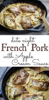 French Pork With Apple Cream Sauce The Wanderlust Kitchen Pork Recipes Recipes Apple Pork