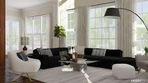 Design Ideas And Styles From Modsy Designers Black And White Living Room Modern White Living Room Modern Style Living Room Designs