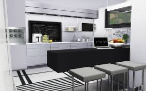 Villa Sims 4 Cuisine Moderne Blanche Cuisine Moderne Sims 4 Cc Meubles Maison Sims
