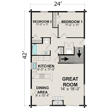 20'w x 20'd first floor square footage: 19 Best 1100 Sf House Plans