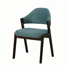 Chairs Dining Wooden Dining Modern Home Office Bar Cafe Soft Padded Seat High Back Navy Blue Color Walnut Frame Siz Modern Home Office Chair Modern Office
