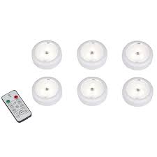 Ecolight 6 Pack 3 In Battery Puck Under Cabinet Light With Remote In The Under Cabinet Lights Department At Lowes In 2020 Under Cabinet Lighting Cabinet Lighting Light