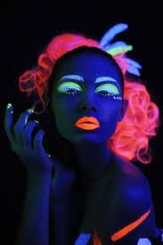 Amazing Black Light Makeup Hair Colors Black Light Makeup Uv Photography Uv Makeup