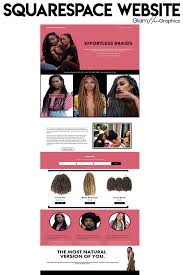 Squarespace Website Template For Hair Businesses Hair Etsy Squarespace Template Design Website Template Squarespace Website Templates