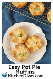 Easy Pot Pie Muffins Are The Best Tasty Individual Mini Chicken Pot Pies With Biscuits Recipe Wit Pot Pie Recipe Easy Turkey Pot Pie Recipe Pot Pies Recipes