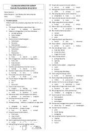 Ulangan Semester Genap Tahun Pelajaran 2014 2015 Nama Sekolah Mata Pelajaran Seni Budaya Dan Keterampilan K Microsoft Office Word Word 2007 Office Word