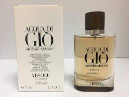 Aqua acqua di gio eau de toilette by giorgio armani.17 1 2.6 3.4 6.7 for men. Amazon Com Gorgio Armani Giorgio Armani Acqua Di Gio Absolu For Men Eau De Parfum Spray 2 5 Oz Tester 2 5 Oz Beauty