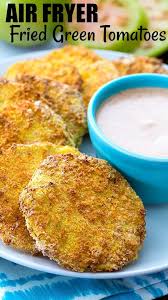Air Fryer Fried Green Tomatoes Spicy Southern Kitchen Recipe In 2020 Fried Green Tomatoes Green Tomatoes Air Fryer Recipes