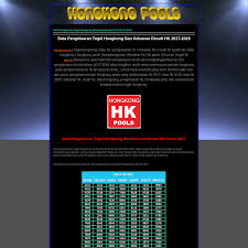 Keluaran Hongkong Malam Ini Live Tercepat