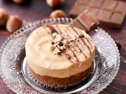 Cheesecake Sans Cuisson Caramel Noisettes Et Chocolat Individuel Recette Cheesecake Sans Cuisson Recette Cheesecake Cheesecake