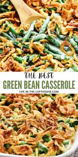 The Best Green Bean Casserole Recipe Is Made With Fresh Green Beans That Are Covered Best Green Bean Casserole Health Dinner Recipes Greenbean Casserole Recipe