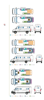 Motor Home Layouts Mercedes Sprinter Van Conversion Layout Sprinter Camper